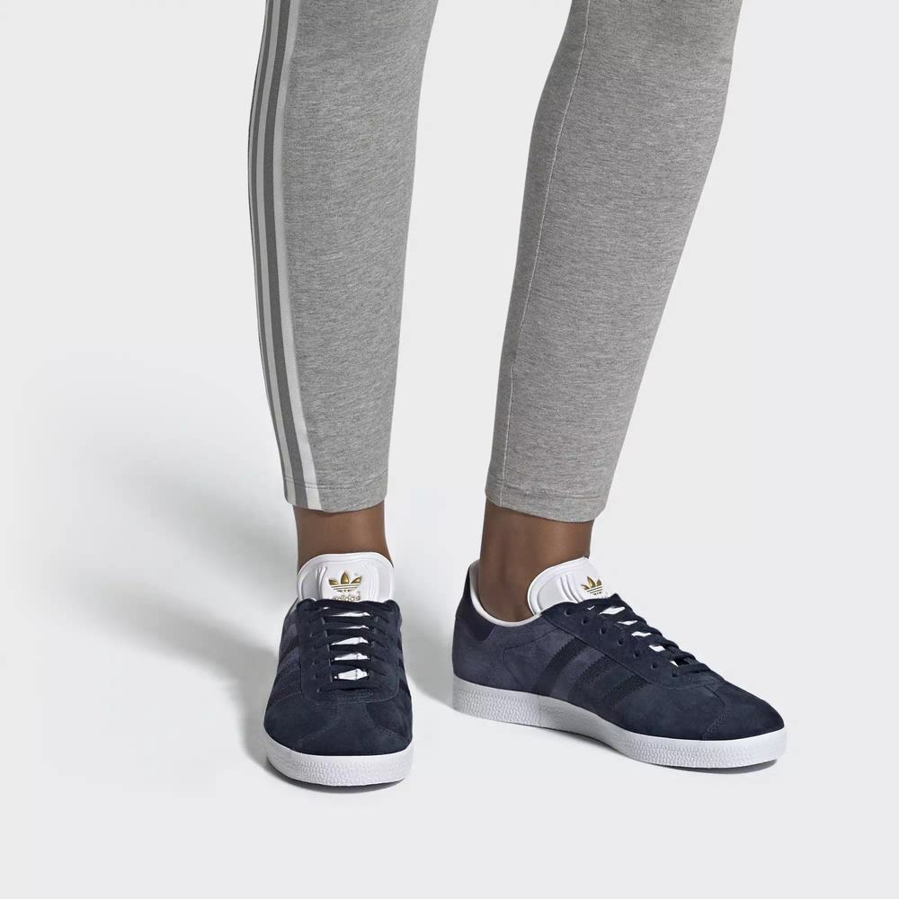 Adidas Gazelle Tenis Azules Para Mujer (MX-18716)